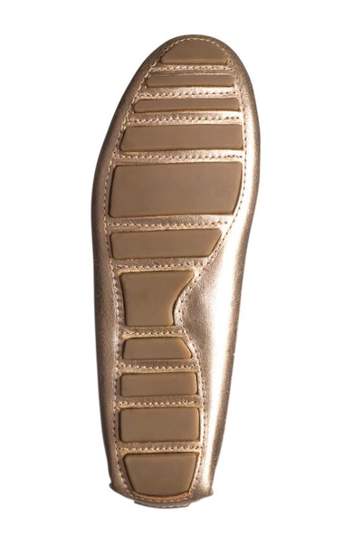 Eastland Patricia Leather Moc Loafer In Gold