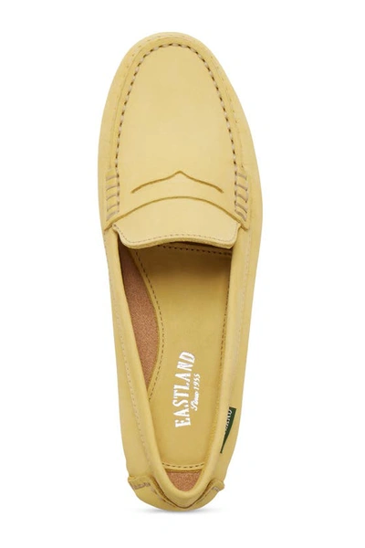 Eastland Patricia Leather Moc Loafer In Yellow