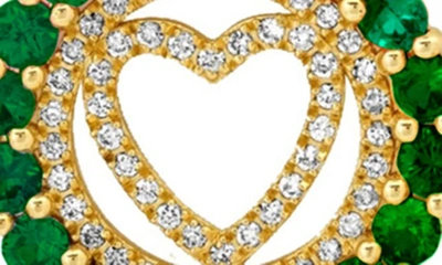 Gabi Rielle Cubic Zirconia Heart Paperclip Chain Necklace In Gold