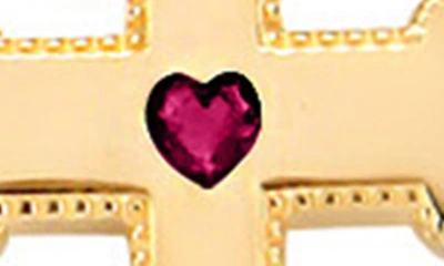 Gabi Rielle Cubic Zirconia Cross Faith Pendant Necklace In Gold