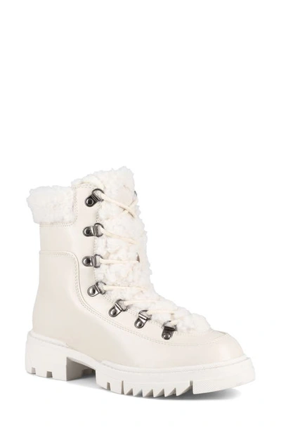 Aquatherm By Santana Canada Nessa Faux Fur Lug Sole Boot In White