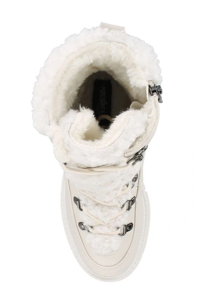 Aquatherm By Santana Canada Nessa Faux Fur Lug Sole Boot In White