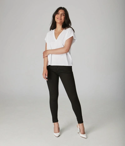 Shop Lola Jeans Alexa-blk High-rise Skinny Jeans In Black
