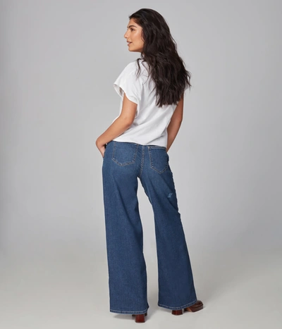 Lola Jeans Milan Ultra-high Rise Wide Leg In Blue