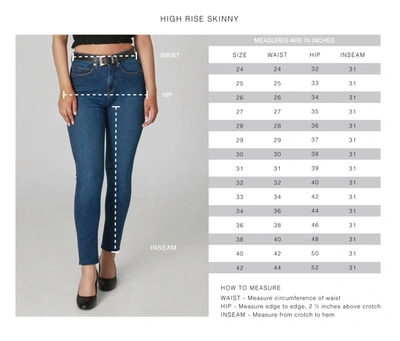 Shop Lola Jeans Alexa-csn High-rise Skinny Jeans In Multi
