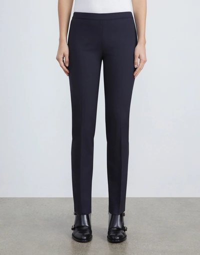 Shop Lafayette 148 Contemporary Stretch Bleecker Pant In Blue