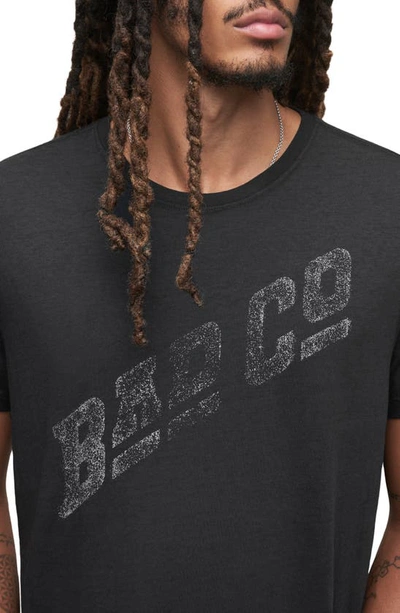 John Varvatos Men's Bad Company Logo T-shirt In Black