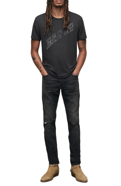 John Varvatos Men's Bad Company Logo T-shirt In Black