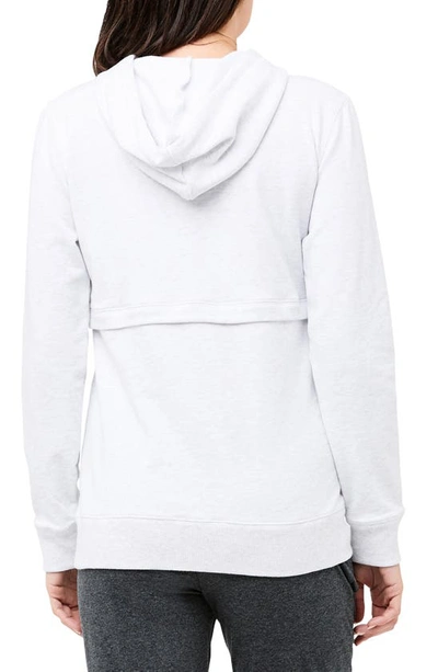 Ripe Maternity Kitty Nursing Hoodie In Arctic