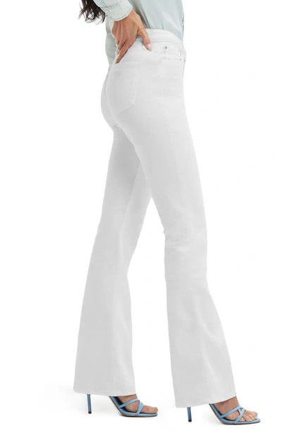Guess Sexy Flare High Waist Jeans In Pure White