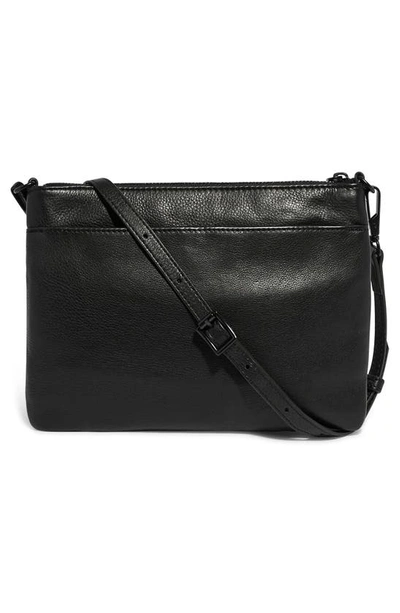 Shop Aimee Kestenberg Mini Fair Game Leather Crossbody Bag In Black