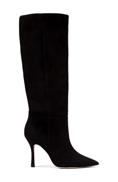 Shop Larroude Kate Pointed Toe Knee High Boot In Black