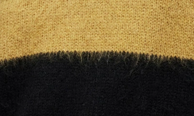 Allsaints Darla Stripe Sweater In Sulphur Yellow/ Black