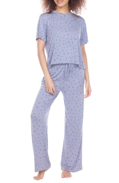 Shop Honeydew Intimates All American Pajamas In Winter Sky Holly