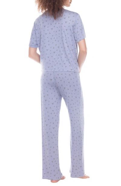 Shop Honeydew Intimates All American Pajamas In Winter Sky Holly