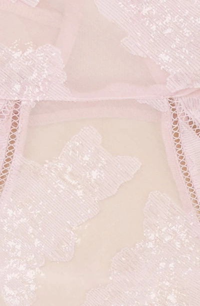 House Of Cb Lisette Floral Lace Corset Camisole In Pink