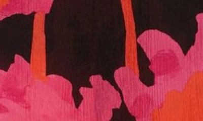 Shop Jason Wu Floral Tie Neck Chiffon Blouse In Black/ Pink Multi