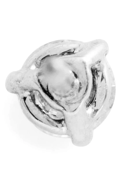 Bony Levy Half Pair Single Diamond Stud Earring In White Gold