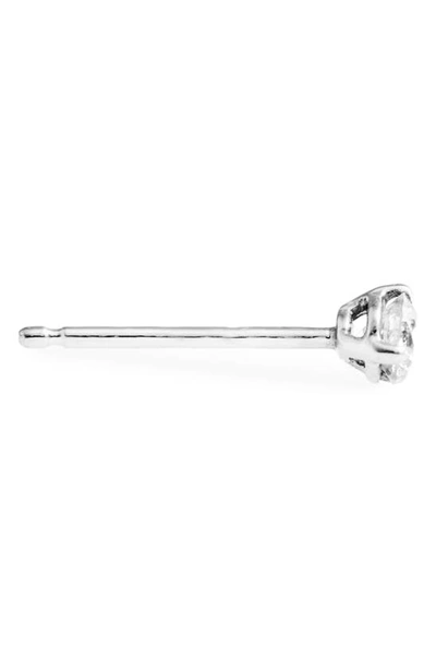 Bony Levy Half Pair Single Diamond Stud Earring In White Gold