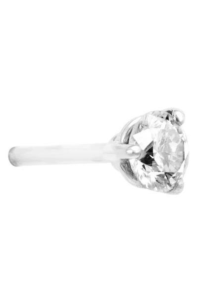 Bony Levy Half Pair Single Diamond Stud Earring In White Gold