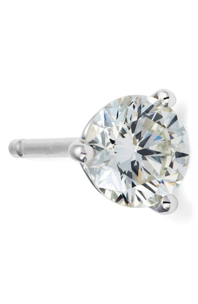 Shop Bony Levy Single Diamond Stud Earring In White Gold