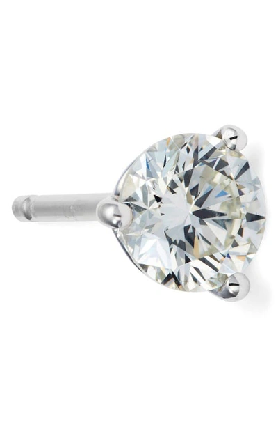 Bony Levy Half Pair Single Diamond Stud Earring In White Gold