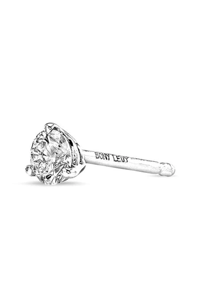 Bony Levy Half Pair Single Diamond Stud Earring In White Gold