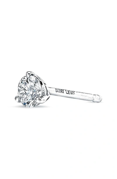 Bony Levy Half Pair Single Diamond Stud Earring In White Gold