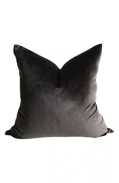 Shop Modish Decor Pillows Velvet Pillow Cover In Black Tones