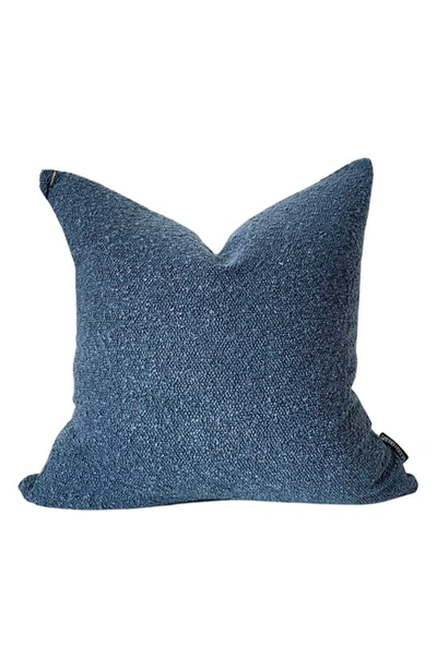 Modish Decor Pillows Boucle Decorative Pillow Cover, 24 X 24 In Blue Tones