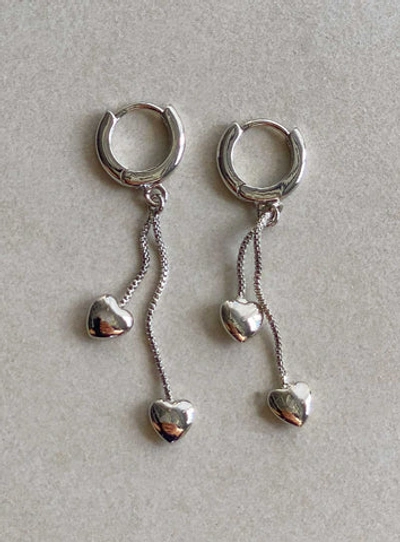 Shop Princess Polly Lower Impact Voce Earrings In Silver
