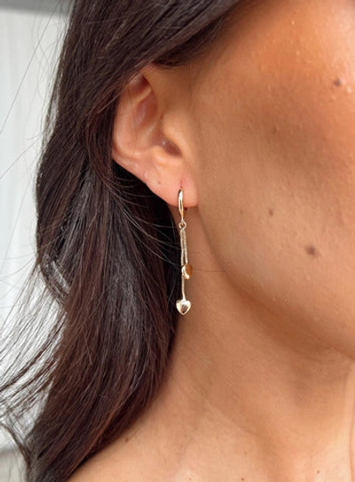 Shop Princess Polly Lower Impact Voce Earrings In Gold