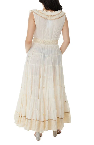 Shop Ranee's Embellished Ruffle Coverup Dress In White