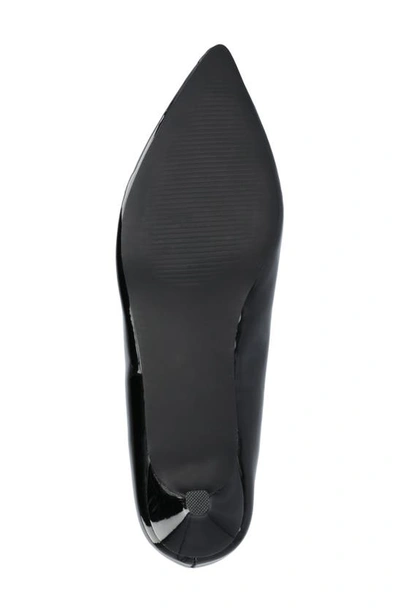 Journee Collection Rumi Metal Bit Kitten Heel Pump In Black