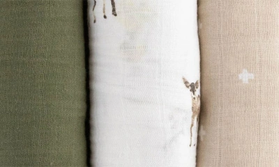 Little Unicorn 3-pack Muslin Swaddle Blanket In Oh Deer
