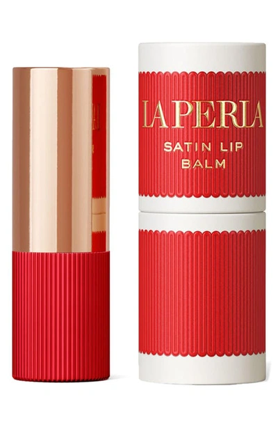 Shop La Perla Refillable Satin Lip Balm In Espresso Red