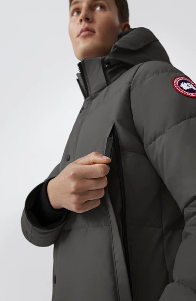 Shop Canada Goose Wydham Water Repellent 625 Fill Power Down Parka In Graphite