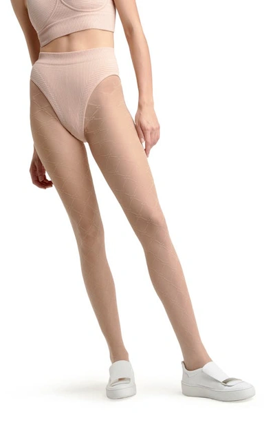 Shop Wolford Aurora Love Tights In Fairly Light