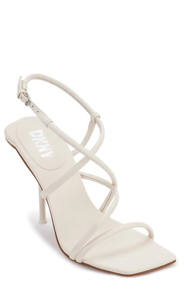 Shop Dkny Reia Strappy Sandal In Eggnog