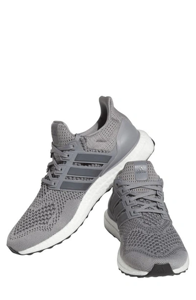 Shop Adidas Originals Ultraboost 1.0 Dna Running Sneaker In Grey/ Core Black