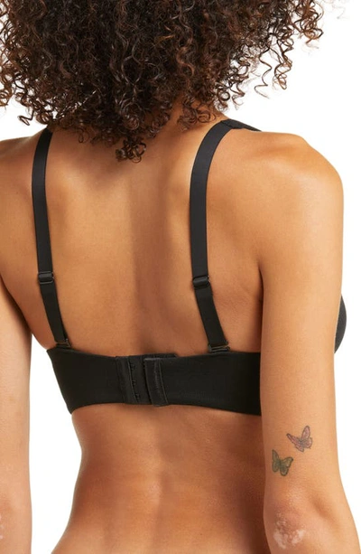 Shop Meundies Feelfree Longline Bralette In Black