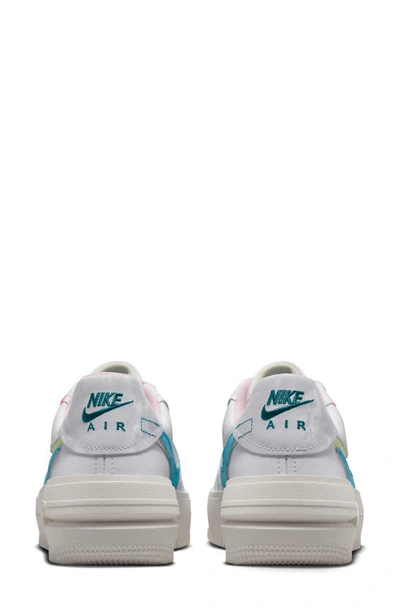 Shop Nike Air Force 1 Plt.af.orm Sneaker In White/ Soft Pink/ Barely Volt