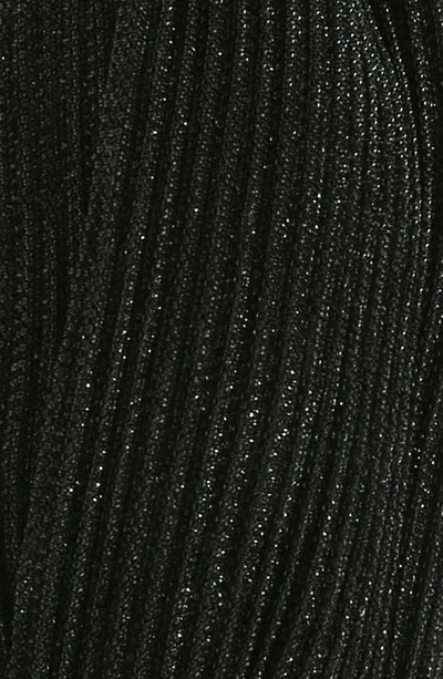 Shop Tasha Center Knot Glitter Headband In Black Silver