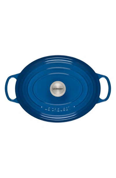 Le Creuset Signature 6.75-quart Oval Enamel Cast Iron French/dutch Oven With Lid In Marseille