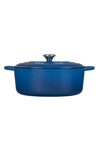 Le Creuset Signature 6.75-quart Oval Enamel Cast Iron French/dutch Oven With Lid In Marseille