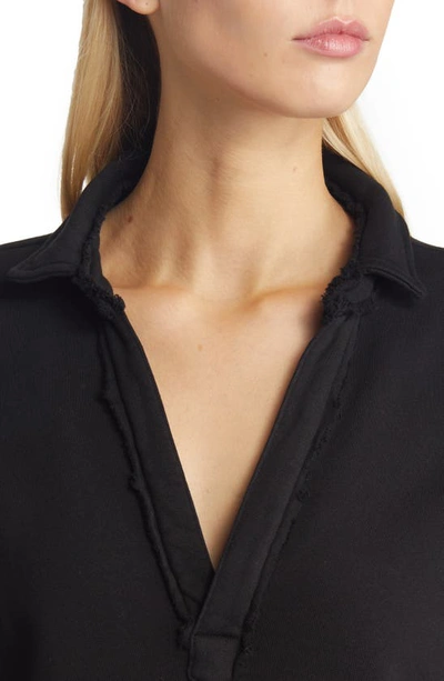 Shop Frank & Eileen Patrick Popover Henley In Black