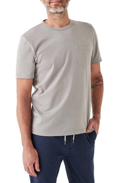 Shop Faherty Organic Cotton Pocket T-shirt In Wind Grey