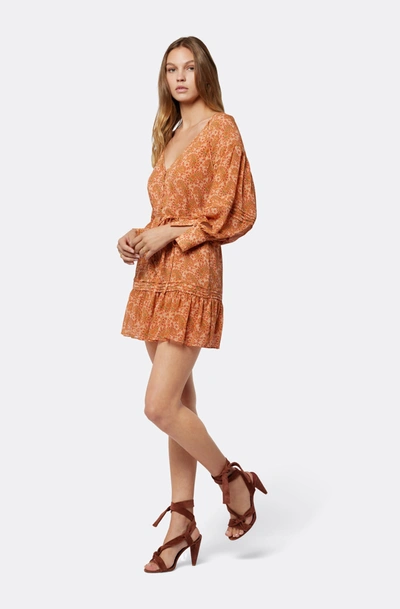 Shop Joie Bree Mini Silk Dress In Orange