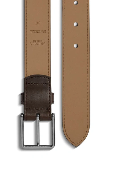 Shop Shinola Leather Belt In Brown