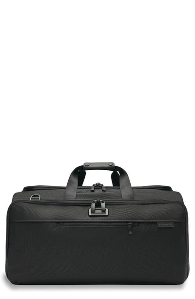 Shop Briggs & Riley Baseline Garment Duffle Bag In Black